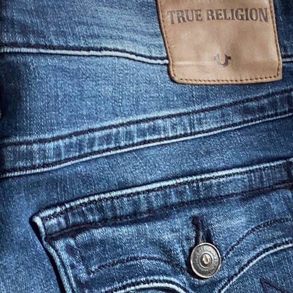 True Religion Men's Dark Blue Relaxed Jeans - Picture 1 of 10